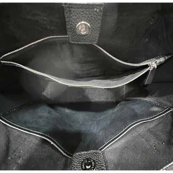 MICHAEL KORS Black Leather Tote Bag - “Ana” - Perfect Lux Designer Everyday Bag! - Picture 11 of 11